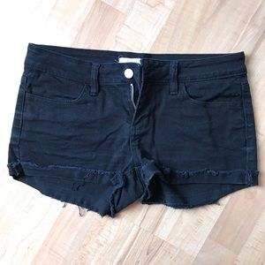 FOREVER 21 black jean shorts